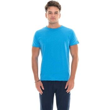 Leone 1947 Tops y Camisetas Man T-Shirt Short Sleeves Slub Small Logo para hombre