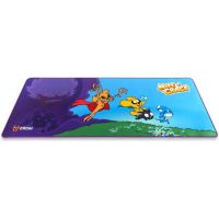 alfombrilla gaming krom kraft xl mikecrack tela con base de goma 900 x 350 mm azul