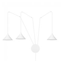 aplique de pared cerremo blanco 3 luces