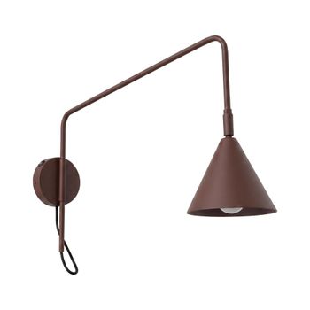 Aplique de pared marrón acero alt. 30 cm