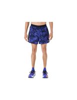pantalones asics fujitrail all over print 5in short hombre azulcobaltobeige