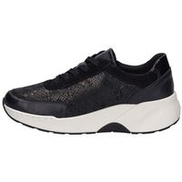 josef seibel zapatos mujer blucher lissi-03 piel-licra negra para mujer