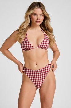 Hunkemöller Braguita de Bikini Talle Alto Highleg Amalfi Rojo