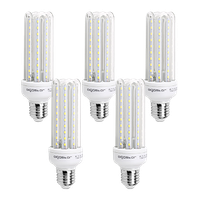 aigostar - bombilla led b5 t3 4u e2715w angulo 360 luz blanca fria 6400k 1200 lumenes no regulable -pack de 5