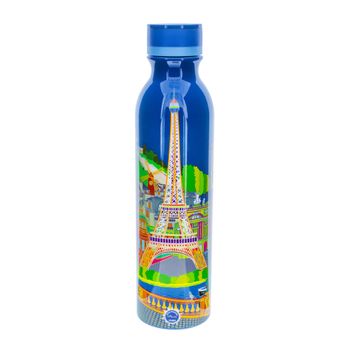 Botella termo 75 cl   silicona  28 x  6.8 cm x 7 cm