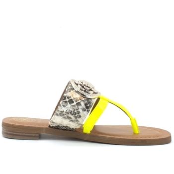 Guess Chanclas Ciabatta Infradito Fluo Natural Yellow Fluo FL6GEAPEL21 para mujer