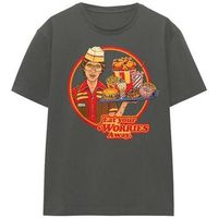 steven rhodes camiseta eat your worries away para mujer