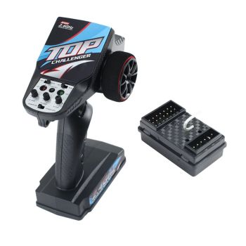 Sistema de radio RC de 2.4GHz 7CH emisor y receptor con luz LED winch para WLtoys/HBX/JJRC coche barco tanque