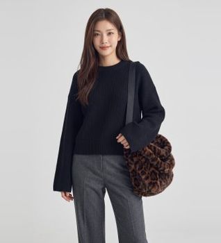 Bellerose para mujer. BW262822 F2625 Bolso Jelga marrón (OSFA), Casual, Animal print, Poliéster