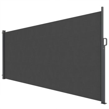 Outsunny Toldo lateral retráctil, protección visual para exteriores, resistente al agua, UV 50+, 420 x 185 cm, Gris oscuro   Aosom España