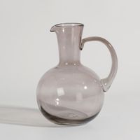 jarra redonda de vidrio gris 195 l