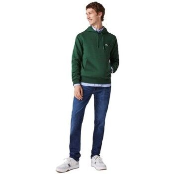Lacoste Jersey Organic Brushed Cotton Hoodie SH9623 - Vert para hombre