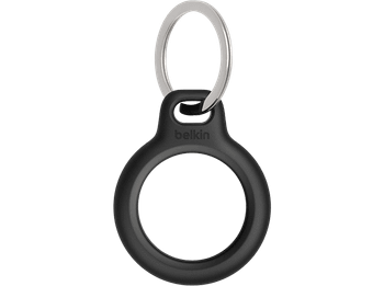 Llavero - Belkin Secure Holder, Compatible con Apple AirTag, Resistente a los golpes, Negro