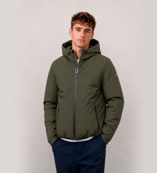 ECOALF para hombre. MCMGAJKCARTE0774W26-128 Chaqueta Cartes verde oliva (S), Casual, Poliéster Reciclado, Sostenible