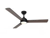 ventilador de techo philips velyx 2432w plafon led 30-65k mando a distancia negro 3 aspas de madera