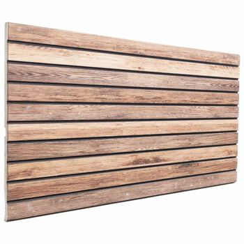 Paneles De Pared 5 Uds. 100 X 50 Cm Marrón Claro Espuma Eps Vidaxl
