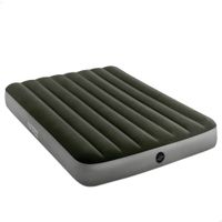 colchon inflable intex fiber-tech 2 plazas 137x191x25 cm azul
