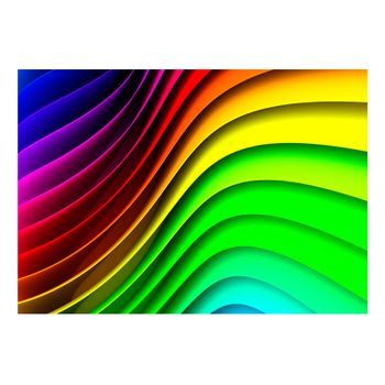 Papel Pintado 3d - Rainbow Waves (200x140 Cm)