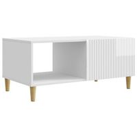 mesa de centro 90x50x40 cm madera - blanco