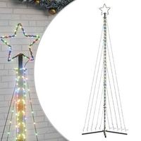 arbol de navidad led 495 leds de colores 3005 cm vidaxl