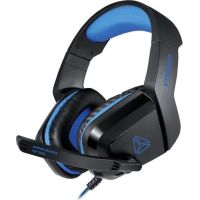 auriculares yenkee yhp 3005 guerrilla con cable jack 35 mm microfono ajustable negro y azul