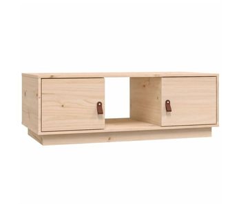 Mesa de café - mesa de centro de madera maciza de pino 100x50x35 cm