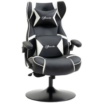 Silla Gaming Rolipo 921-576WT Altavoces Bluetooth Soporte Lumbar