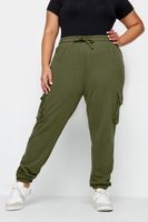 yours joggers caqui cargo con punos mujer curvy y tallas grandes yours