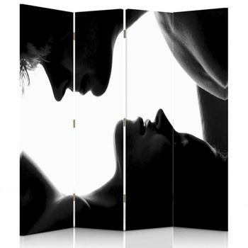 Biombo First Kiss - Separador De Ambientes Cm. 145x180 (4 Paneles)