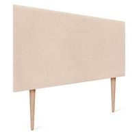 dhome cabecero hueso 110cm acabado toalla soft tapizado liso con patas 4cm grosor 125 alto tejido suave para pared acusticos cabeceros absorbentes 110cm 4cm - 125 al - hueso