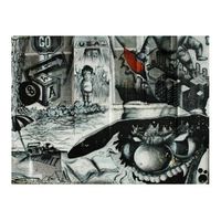 papel pintado 3d - street art graffiti 350x270 cm