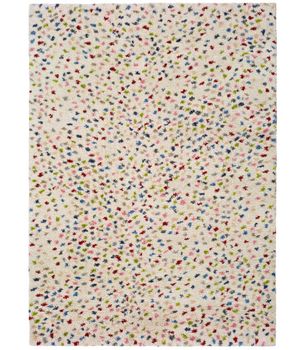 Kasbah 8598 - Alfombra de pelo con puntos de colores Shaggy