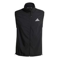 adidas run essential vest chalecos para correr hombres-negro