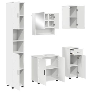 Juego De Muebles De Baño 5 Uds. 61 X 35 X 64 Cm Vidaxl