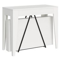 consola extensible 90x42302 cm zima fresno blanco