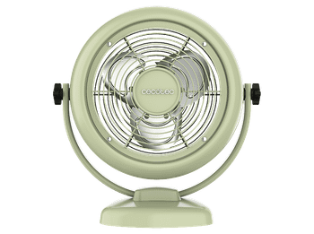 Ventilador de sobremesa - Cecotec EnergySilence 800 RetroDesk Green, Estilo retro, 20 W, 2 velocidades, Inclinación ajustable, 3 aspas, Verde