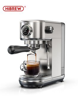 HiBREW-cafetera Espresso semiautomática de 20bar, máquina de café Superfina con temperatura ajustable en frío/caliente, capuchino, H10B
