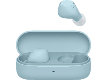 Auriculares True Wireless - Sony WFC510L, Ligeros, Bluetooth, iOS, Android, Multipunto, Sonido ambiente, Spotify Tap, Carga rápida, 22h, IPX4, Azul