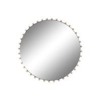 espejo hierro cristal 113x45x113 bolas negro