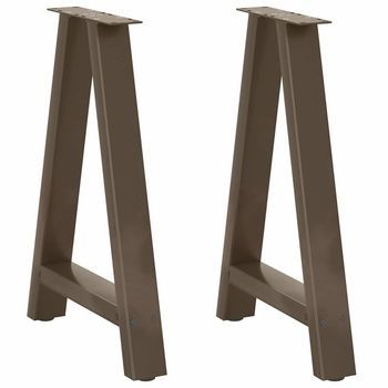 Patas Para Mesa De Comedor En Forma De A (2 Unidades, 50 X 72-73 Cm, Acero) Vidaxl