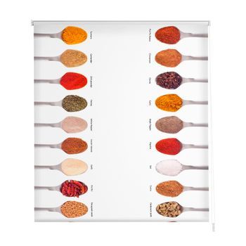 Estoralis - Estor Enrollable Translucido | Estampado Cocina | 130 X 180 Cm (ancho/alto) Tamaño Tela 127 X 175 Cm | C-1083 Unico