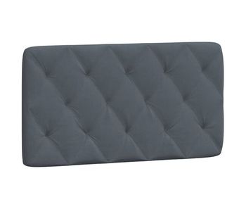 Cabecero cama - mueble cabecero acolchado terciopelo gris oscuro 100 cm