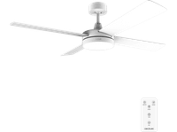ventilador de techo - cecotec energysilence aero 5200 white line expert 65 w 52r led 3 velocidades mando y funcion veranoinvierno blanco