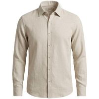 40weft camisa manga larga braid 31642670 - 56025-w2139 panna para hombre