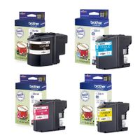 original multipack brother mfc-j985dwxl printer ink cartridges 4 pack -lc22ubk