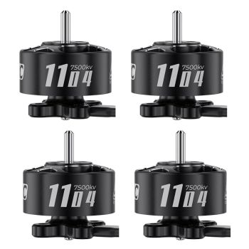 1PC / 4PCS Motor sin escobillas GEPRC SPEEDX2 1104 7500KV con eje de 1.5 mm para drones RC FPV de carreras ligeros de 1.