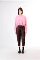jersey mouline con cordon en el bajo pink