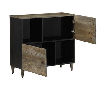 Aparador - mueble de almacenamiento 80x33x75 cm madera maciza mango es76