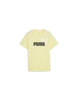 camiseta puma essentials 2 color no1 log infantil amarillo