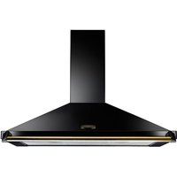 rangemaster classic clahdc110bb chimney cooker hood - black  brass black